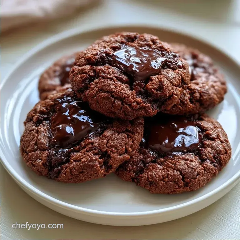 Chewy Double Chocolate Chip Cookies