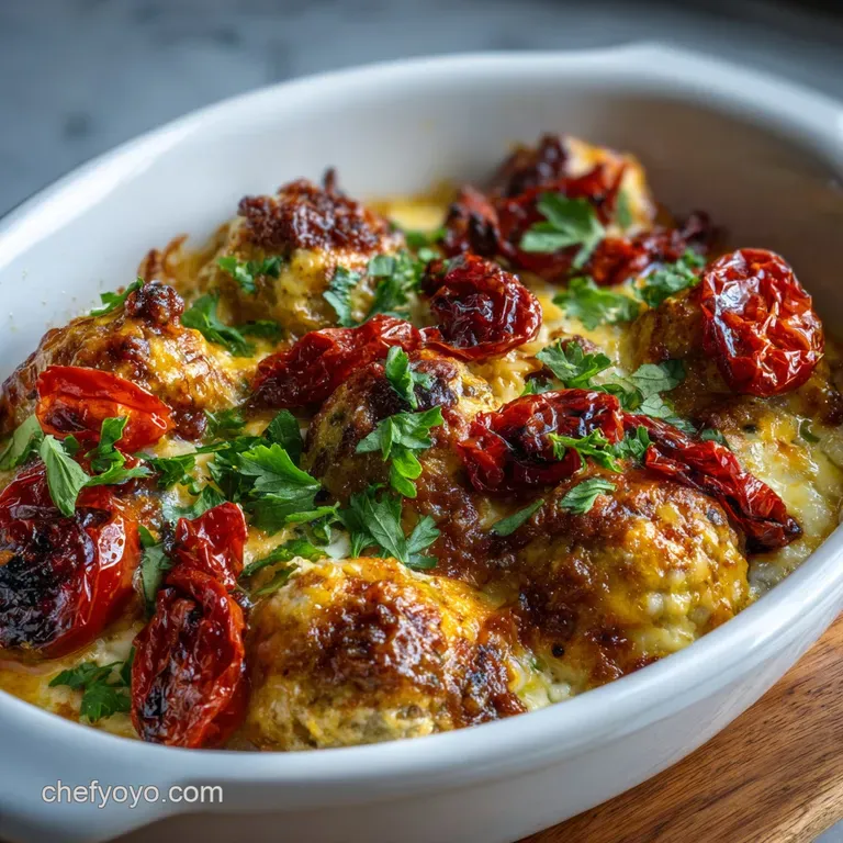 Dump and Bake Meatball Casserole Recipe