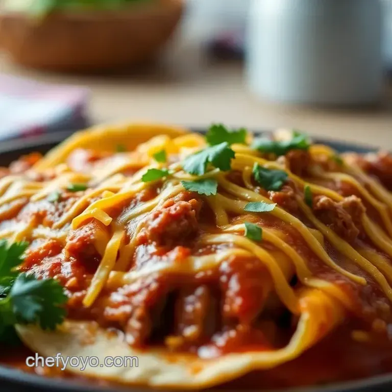 Easy Beef and Cheese Enchiladas