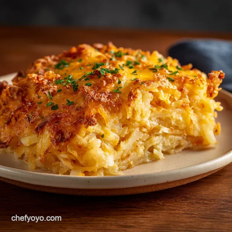 Hashbrown Casserole: the Ultimate Crispy Bake presentation