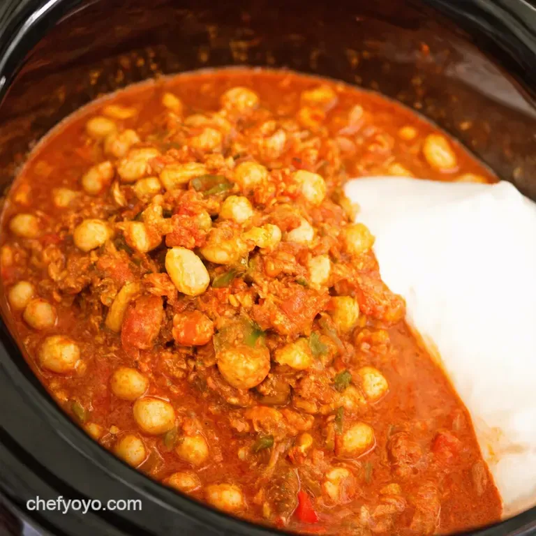 Easy Crockpot Jambalaya presentation