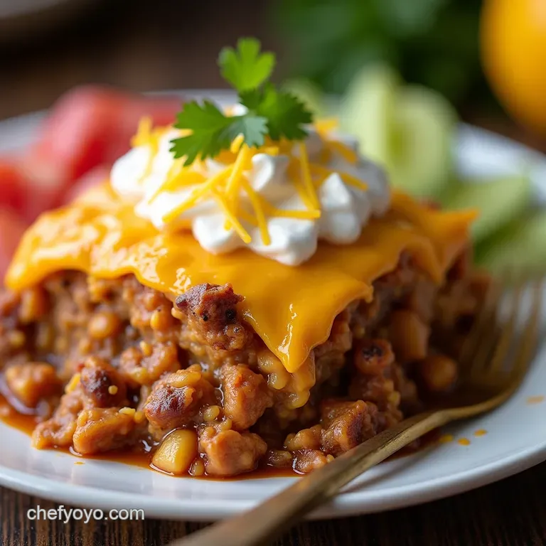 Slow Cooker Fiesta Bake The Ultimate SetItandForgetIt Taco Casserole