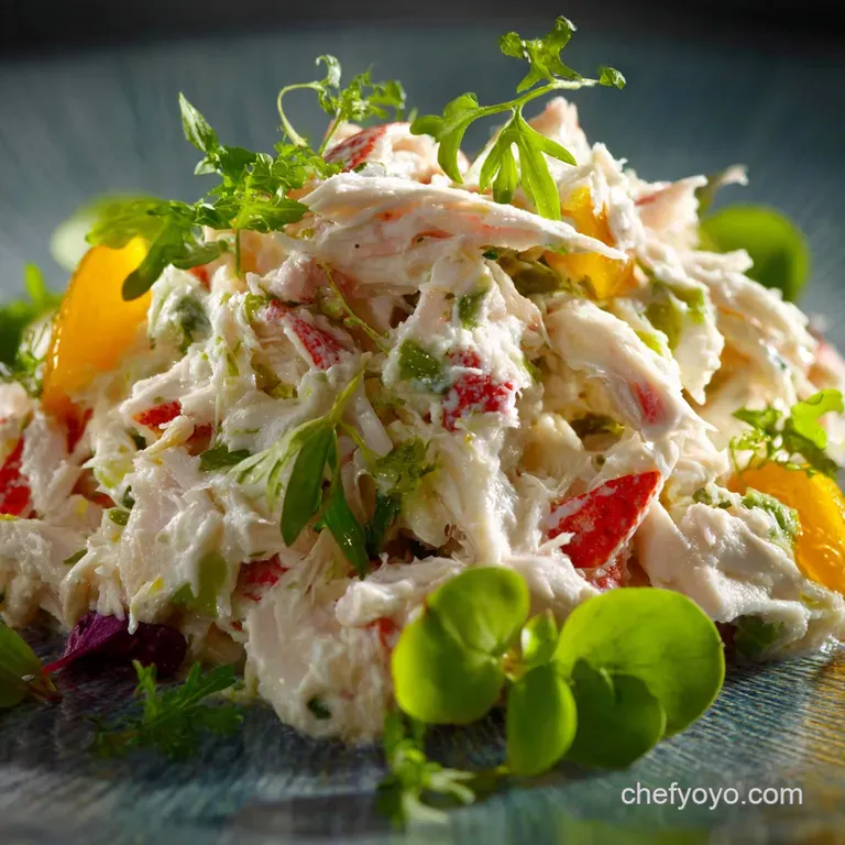 Crab Salad: the Riviera Classicbright Elegant and Effortlessly Chic presentation