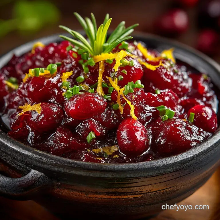 The Jolly Good Homemade Cranberry Sauce with Orange Zest Spice presentation