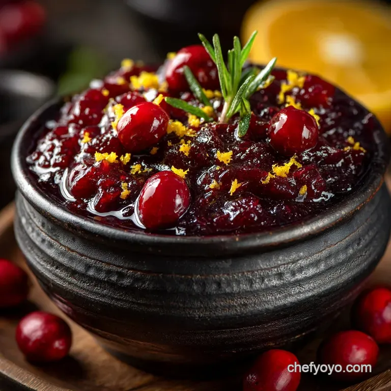 The Jolly Good Homemade Cranberry Sauce with Orange Zest Spice