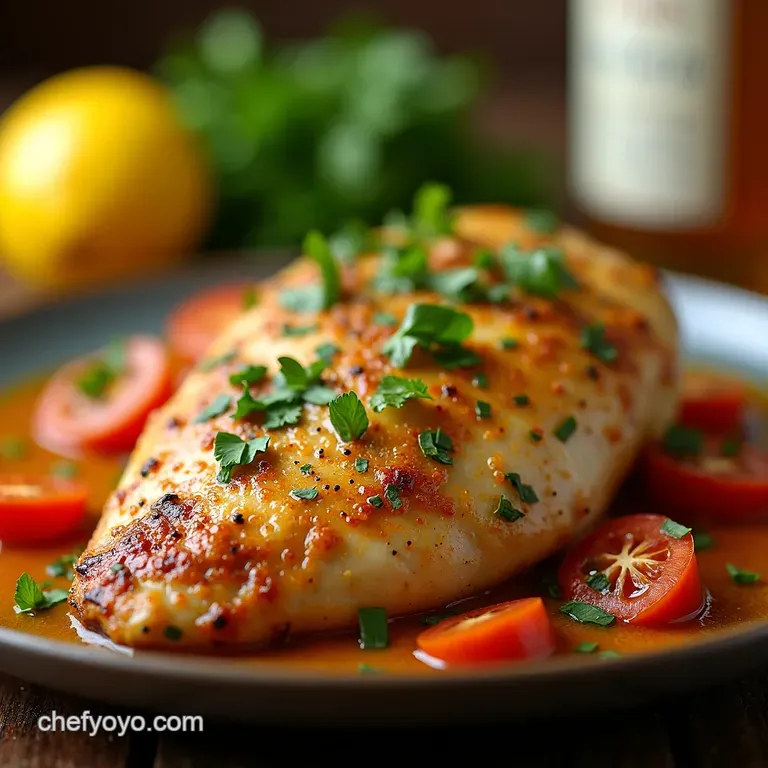 Sunkissed Italian Chicken the Ultimate Lemon Garlic Herb Marinade presentation