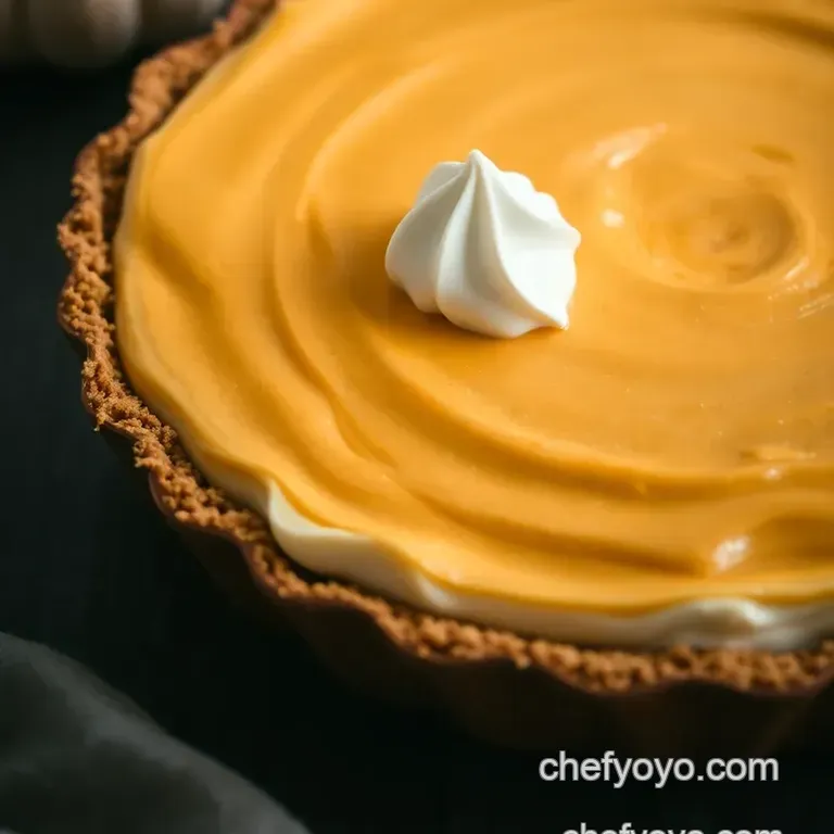 Easy No-Bake Pumpkin Pie: A Creamy Fall Delight presentation