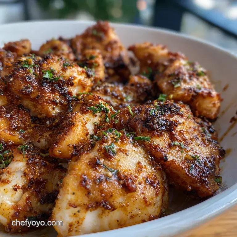 Ovenbaked Boneless Skinless Chicken Thighs: Easy Juicy presentation