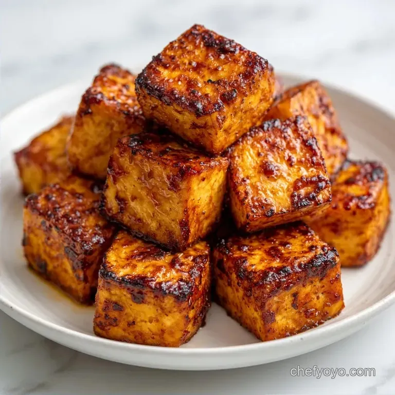 Easy Oven Baked Tofu with Cornstarch Coating