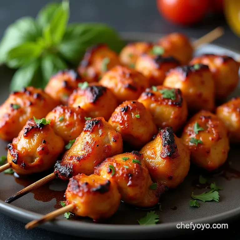 Blazing Portuguese Piri Piri Chicken Skewers Oven or BBQ Ready