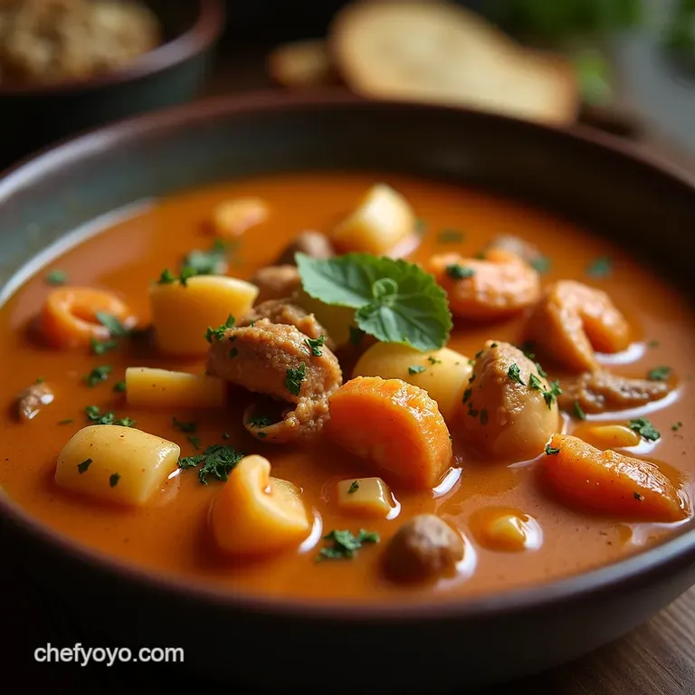 Bayou Bonanza Easygoing Louisiana Seafood Gumbo with a Golden Roux presentation