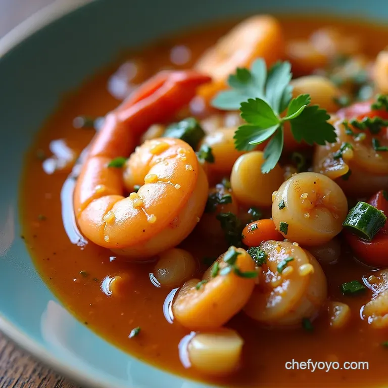 Bayou Bonanza EasyGoing Louisiana Seafood Gumbo with a Golden Roux