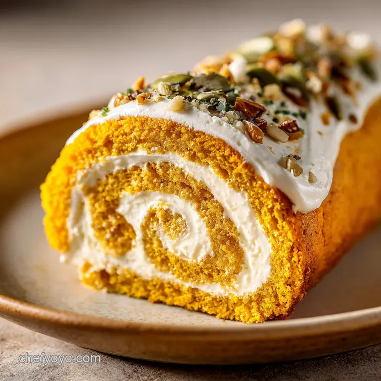 Pumpkin Roll: the Spiced Autumn Classic (Crack-Free Technique) presentation