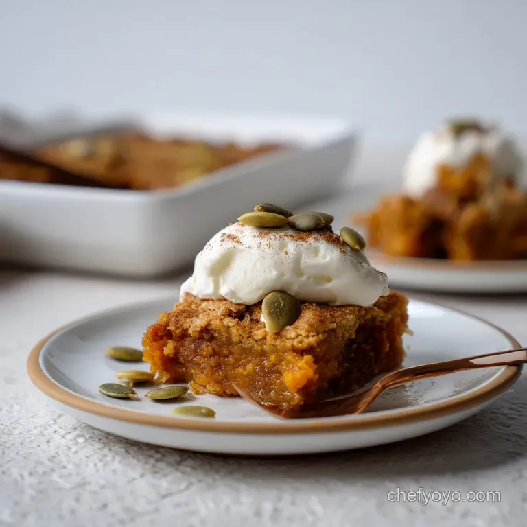 Pumpkin Dump Cake: the Autumn Classic Recipe presentation