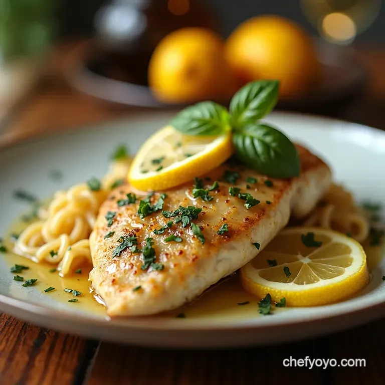 Effortlessly Elegant Speedy Lemoncaper Chicken Piccata presentation