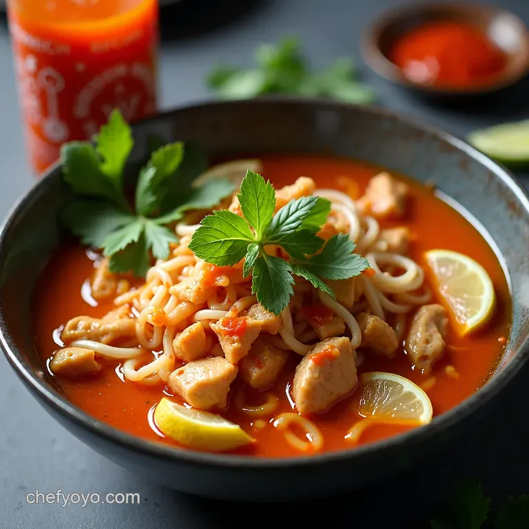 Fiery Bird Spicy Sriracha Chicken Pho
