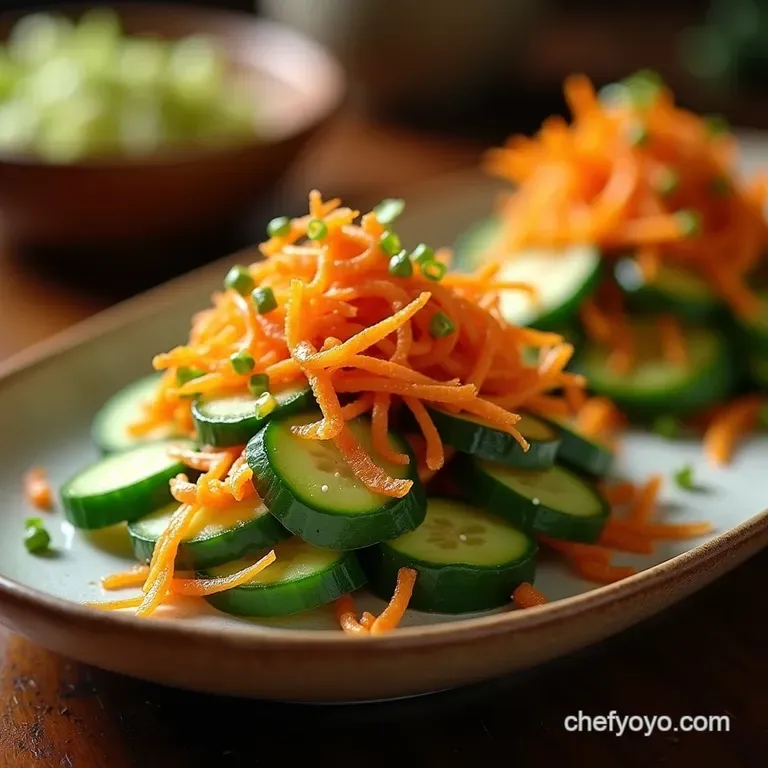 The No Fuss Fiery Crisp Korean Cucumber Salad Oi Muchim presentation