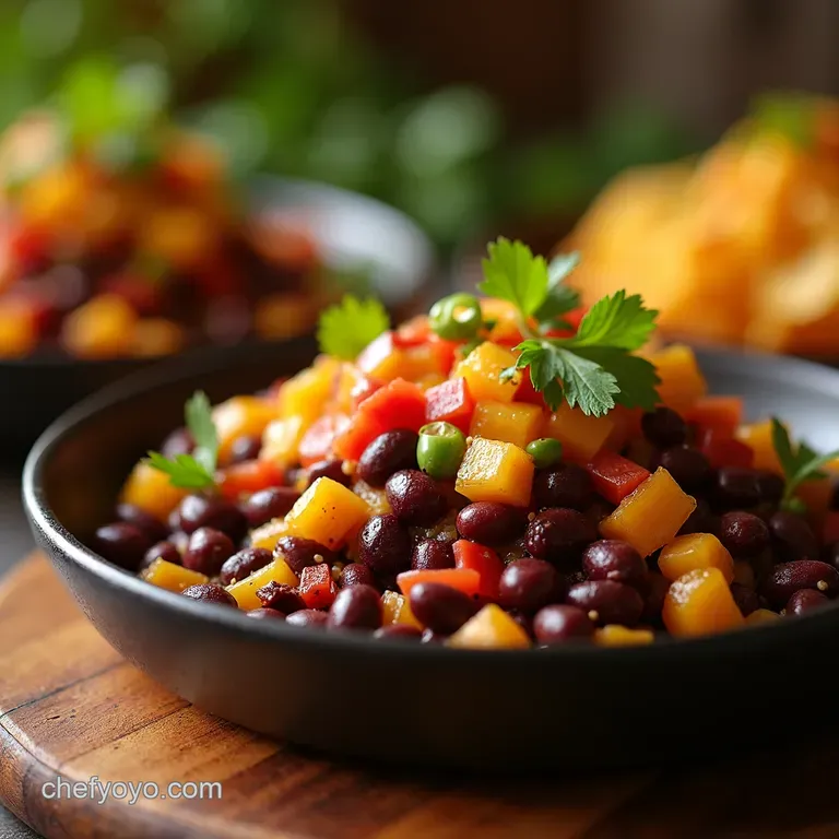 Fiesta Black Bean Blitz the Ultimate Party Spread presentation