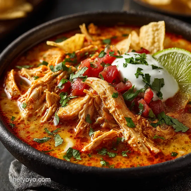 Fiesta Chicken Tortilla Soup Crockpot