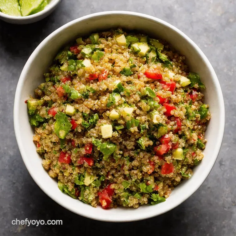Fiesta in a Bowl Packable Southwestern Quinoa Salad presentation