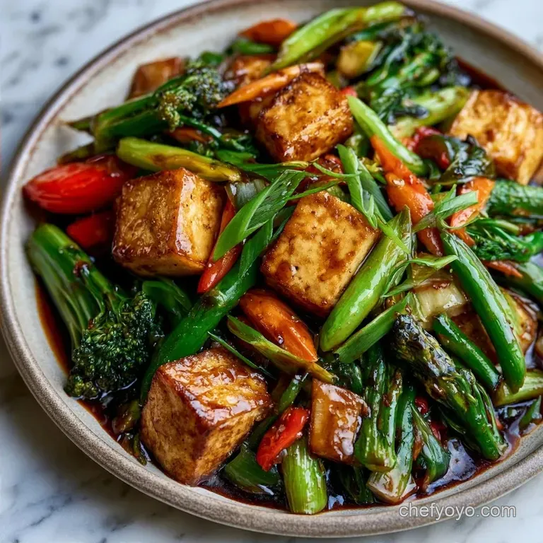 5-Ingredient Crispy Tofu Stir Fry