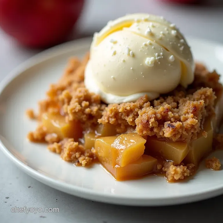 FiveIngredient Speedy Apple Crumble
