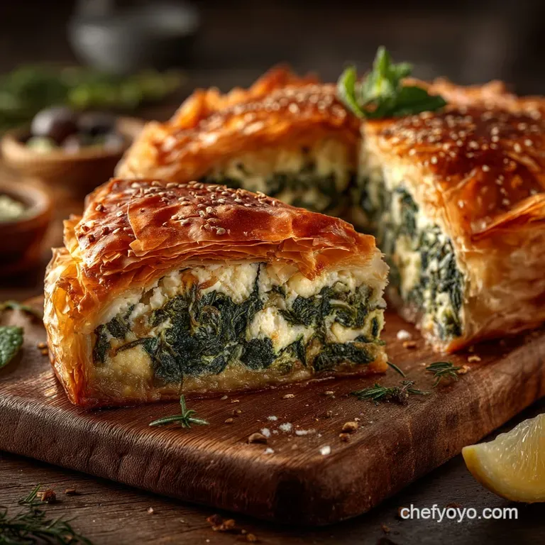 The Ultimate Flaky Tangy Spanakopita A Greek Comfort Classic presentation