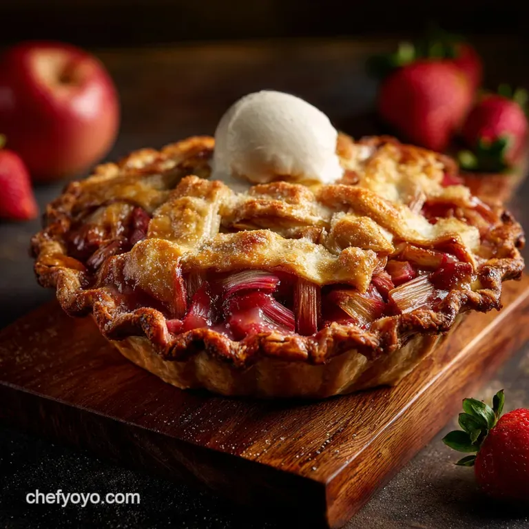 Strawberry Rhubarb Pie: The Flaky Classic