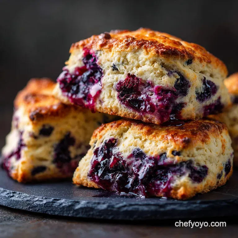 The Perfect Crumb Fluffy Buttermilk Blueberry Scones presentation