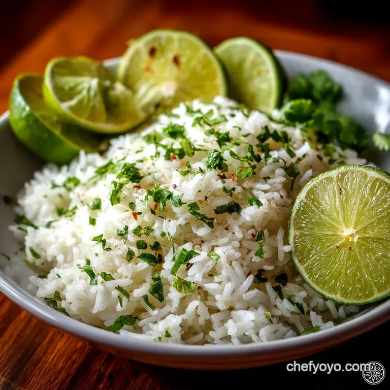 Fluffy Zesty RestaurantStyle Cilantro Lime Rice