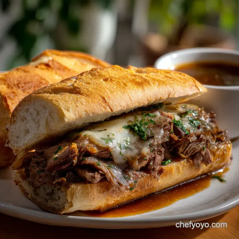 French Dip Sandwich Recipe with Tender Chuck Roast