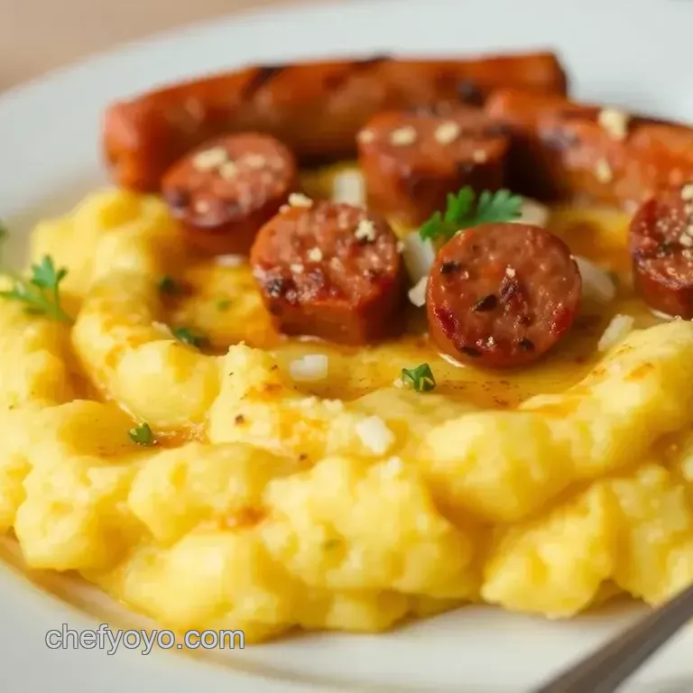 Fried Polenta with Savory Sausage Delight