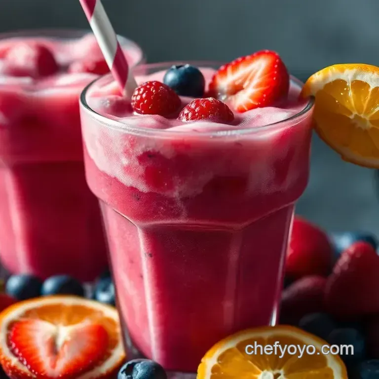 Fruity Frozen Fizz: A Refreshing Summer Elixir