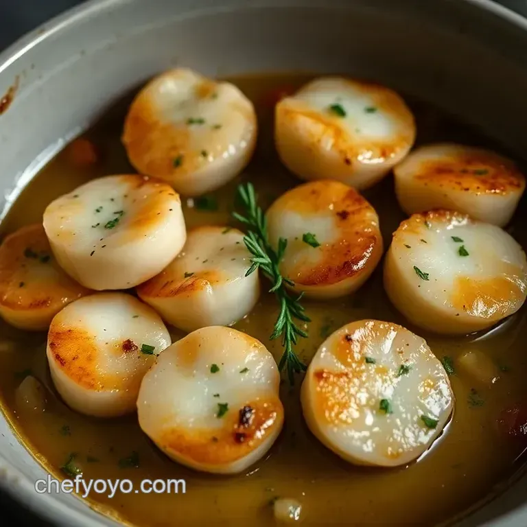 Garlic Herb Baked Scallops with Parmesan Crust