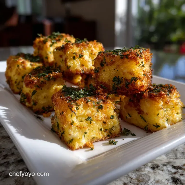 Elegant plate with arranged baguette toasts, bright green herb sprigs, and a drizzle of flavorful olive oil; perfect party...