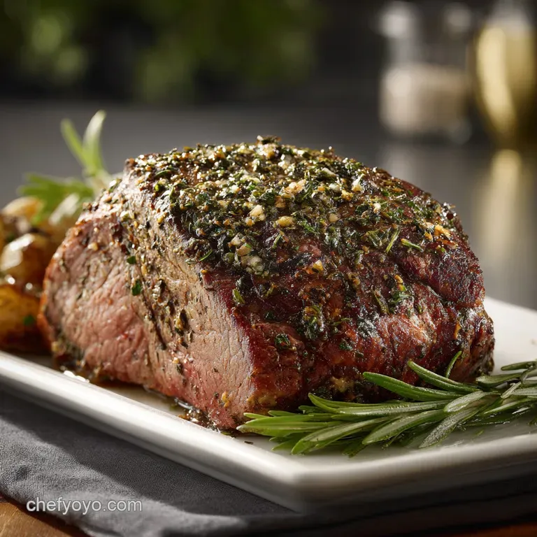 The Ultimate Garlic-Herb Sirloin Tip Roast
