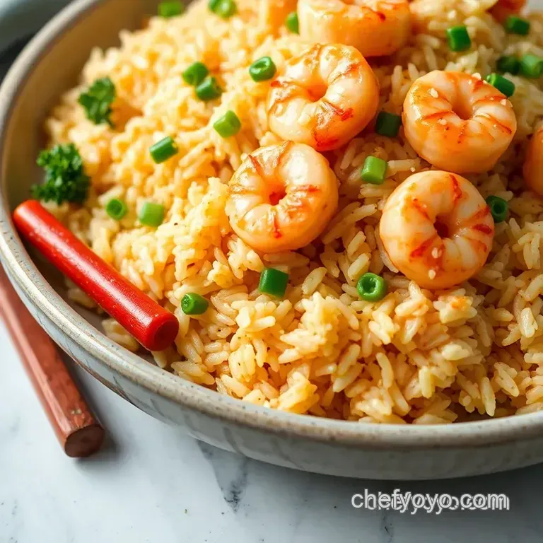 Get Your Shrimp On! Easy & Flavor-Packed Shrimp Fried Rice presentation