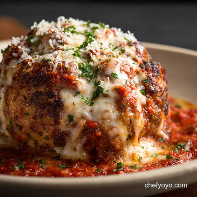 Giant Turkey Meatball Parmesan: The Ultimate Colossal Cannonball Recipe