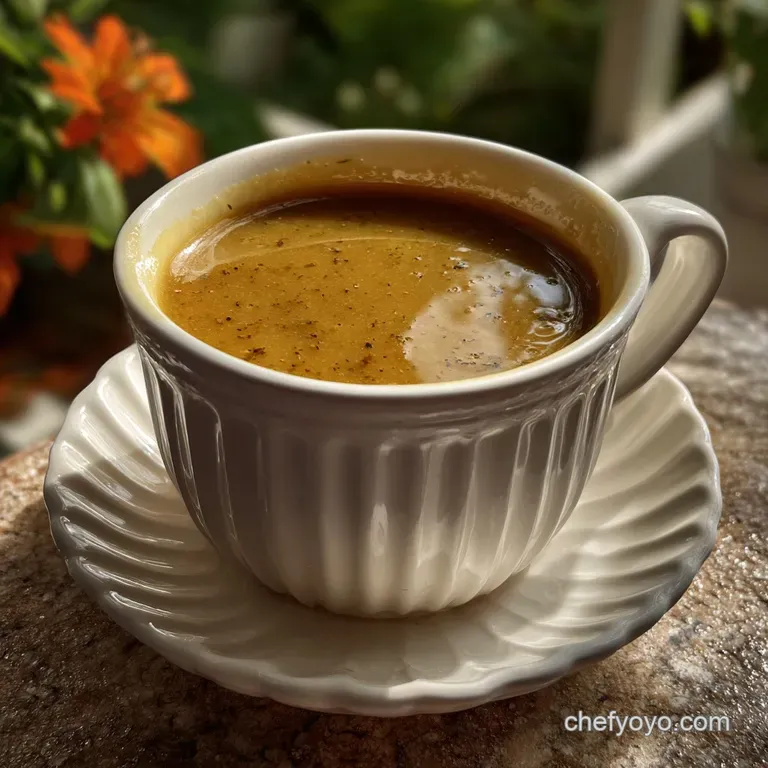 Elegant white plate featuring a swirl of mahogany-colored gravy, artfully drizzled around tender roasted turkey and fresh ...