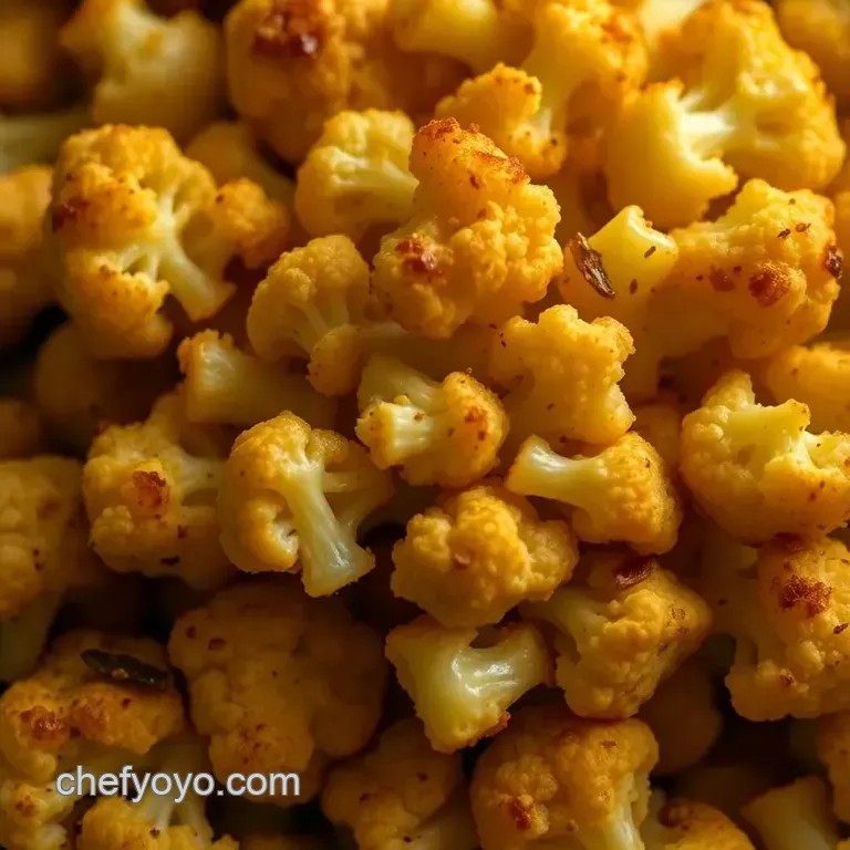 Golden Goodness: the Perfect Roasted Cauliflower presentation