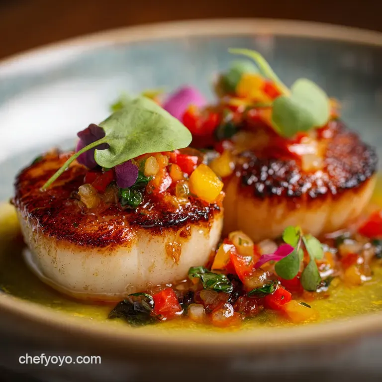 Gordon Ramsays 10Minute Scallops: Golden Seared Burnt Butter Basted presentation