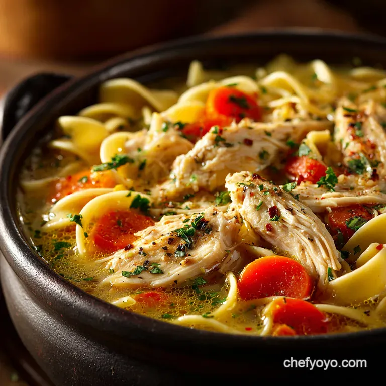 Grandmas Crock Pot Chicken Noodle Soup