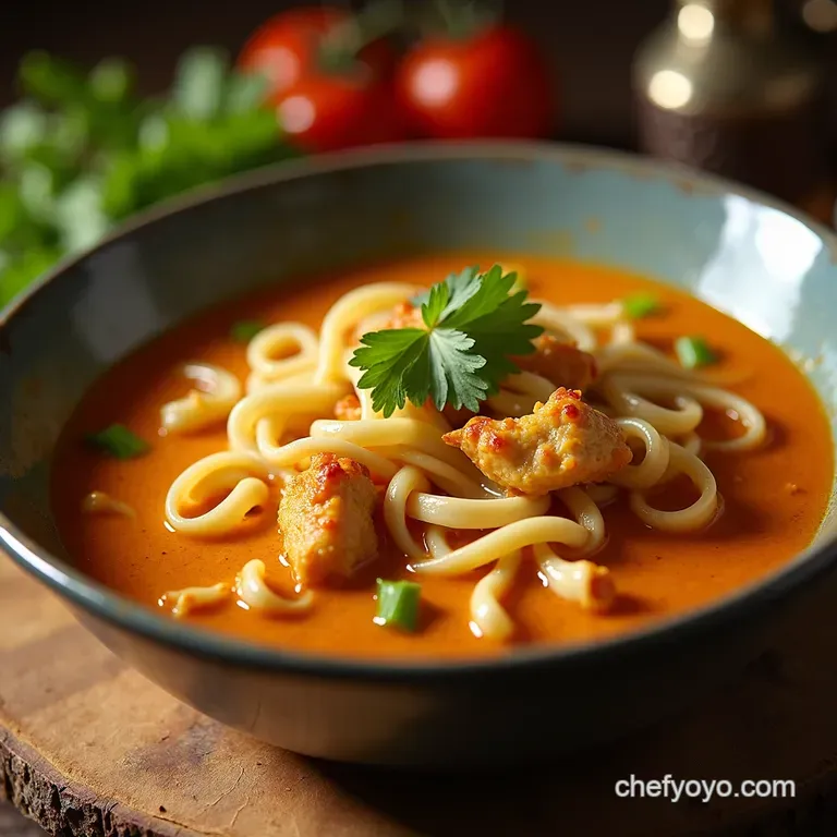 Grandmas Golden Chicken Noodle Soup Reimagined presentation