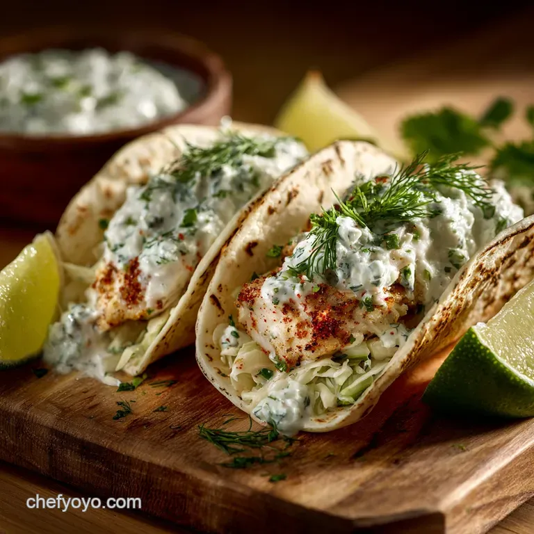Greek Tzatziki Fish Tacos: The Freshest Creamiest Fish Tacos Youll Ever Make