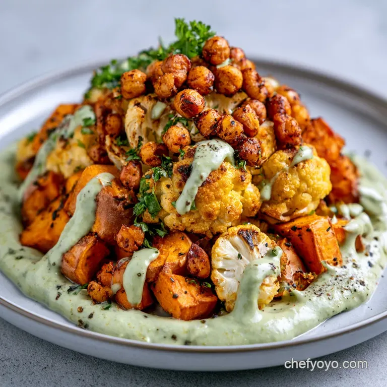 Green Tahini Bowl: Healthy and Roasted