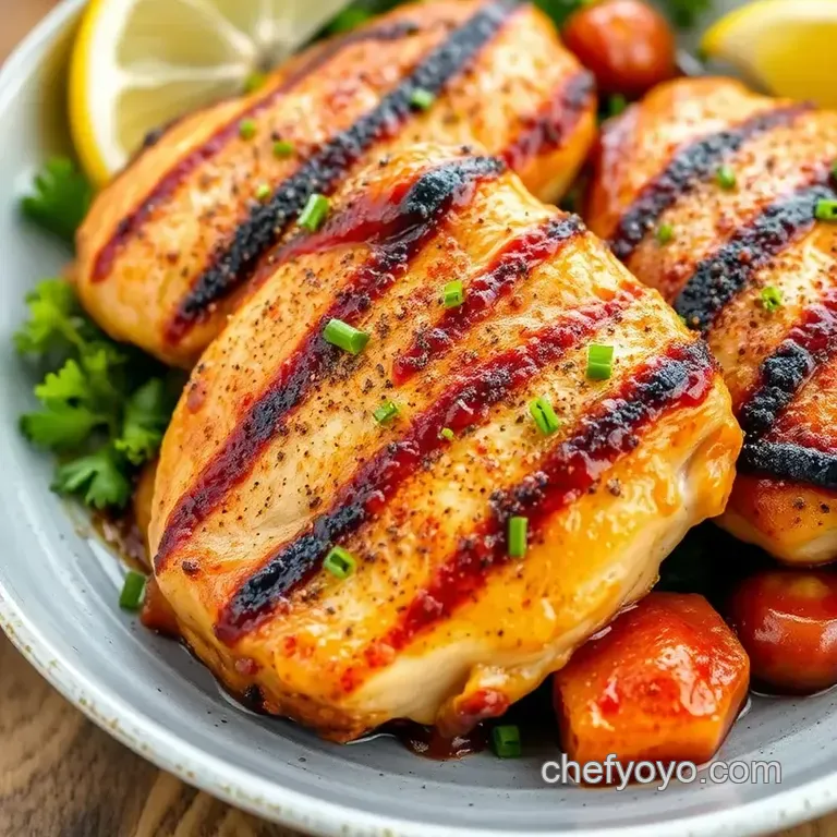 Grill Chicken with Smoky Bbq Bliss presentation