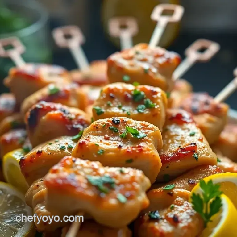 Grilled Lemon-Herb Chicken Skewers