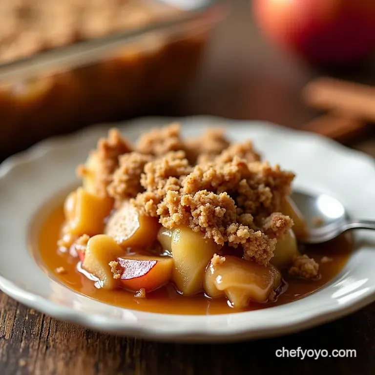 Harvest Apple Crumble with Spiced Oat Topping