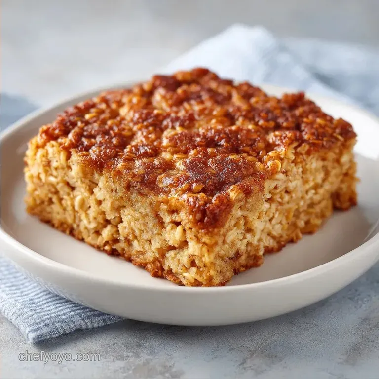 Healthy Baked Oatmeal: Moist and Chewy