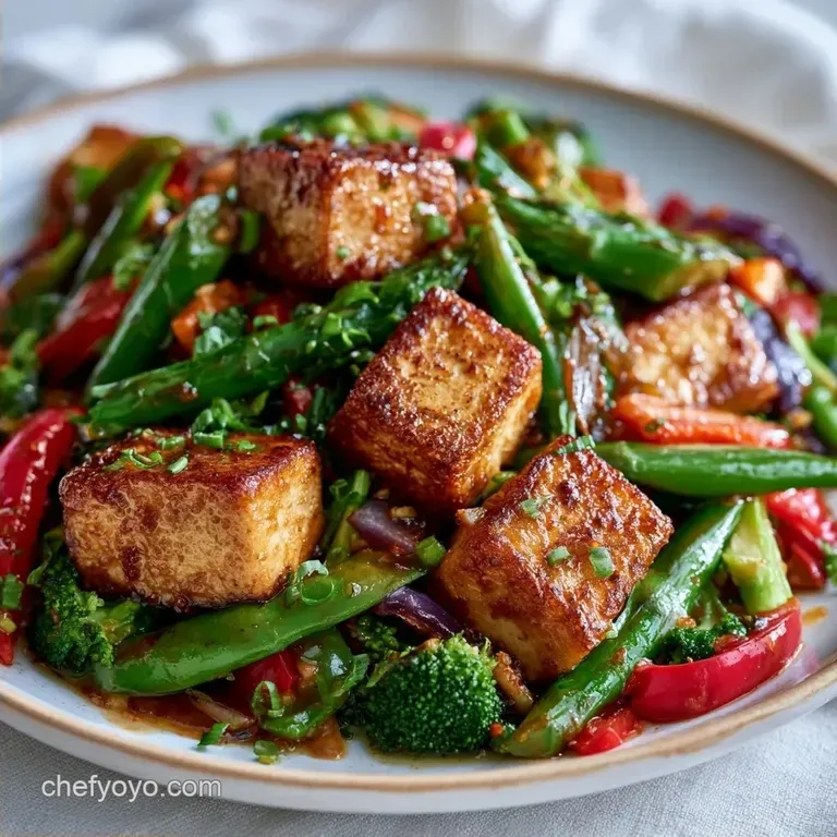 Healthy Vegetable Tofu Stir Fry in 40 Minutes